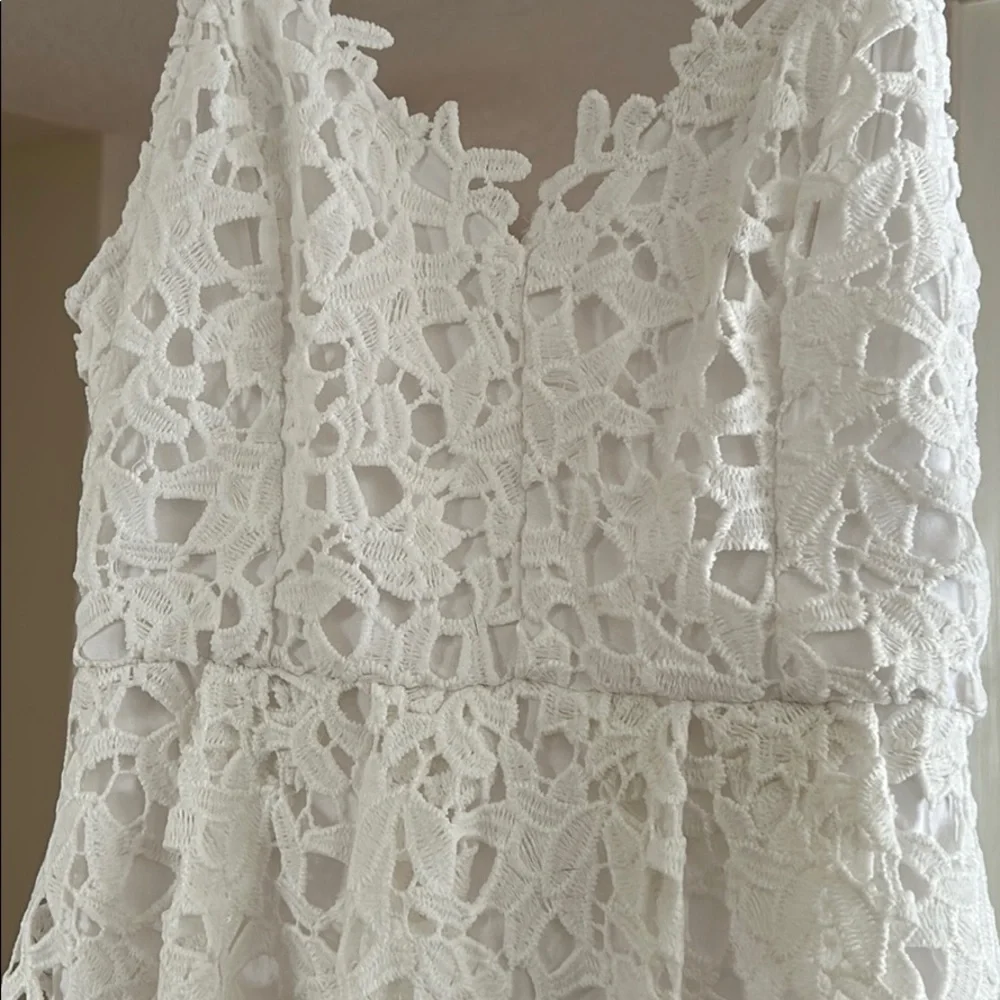 Astr White Lace Midi Dress - Picture 2 of 4